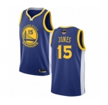 Golden State Warriors #15 Damian Jones Swingman Royal Blue 2019 Basketball Finals Bound Basketball Jersey - Icon Edition