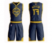 Golden State Warriors #17 Chris Mullin Authentic Navy Blue Basketball Suit 2019 Basketball Finals Bound Jersey - City Edition