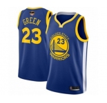 Golden State Warriors #23 Draymond Green Swingman Royal Blue 2019 Basketball Finals Bound Basketball Jersey - Icon Edition
