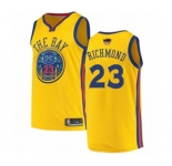 Golden State Warriors #23 Mitch Richmond Authentic Gold 2019 Basketball Finals Bound Basketball Jersey - City Edition