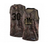 Golden State Warriors #30 Stephen Curry Swingman Camo Realtree Collection Basketball 2019 Basketball Finals Bound Jersey