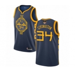Golden State Warriors #34 Shaun Livingston Authentic Navy Blue Basketball 2019 Basketball Finals Bound Jersey - City Edition