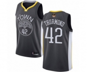 Golden State Warriors #42 Nate Thurmond Swingman Black 2019 Basketball Finals Bound Basketball Jersey - Statement Edition
