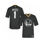 Men's Adidas Golden State Warriors #1 JaVale McGee Authentic Black Alternate NBA Jersey