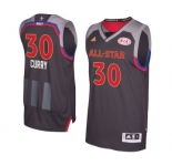 Men's Adidas Golden State Warriors #30 Stephen Curry Authentic Charcoal 2017 All Star NBA Jersey