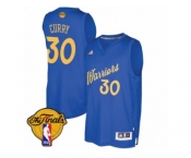 Men's Adidas Golden State Warriors #30 Stephen Curry Swingman Royal Blue 2016-2017 Christmas Day 2017 The Finals Patch NBA Jersey