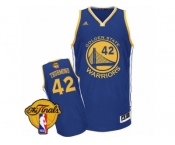 Men's Adidas Golden State Warriors #42 Nate Thurmond Swingman Royal Blue Road 2017 The Finals Patch NBA Jersey
