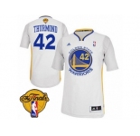 Men's Adidas Golden State Warriors #42 Nate Thurmond Swingman White Alternate 2017 The Finals Patch NBA Jersey