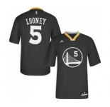 Men's Adidas Golden State Warriors #5 Kevon Looney Authentic Black Alternate NBA Jersey