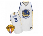 Men's Adidas Golden State Warriors #5 Kevon Looney Swingman White Home 2017 The Finals Patch NBA Jersey