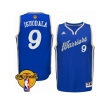 Men's Adidas Golden State Warriors #9 Andre Iguodala Swingman Royal Blue 2015-16 Christmas Day 2017 The Finals Patch NBA Jersey