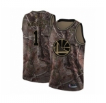 Men's Golden State Warriors #1 D'Angelo Russell Swingman Camo Realtree Collection Basketball Jersey
