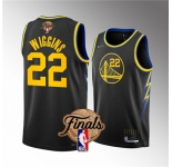 Men's Golden State Warriors #22 Andrew Wiggins 2022 Black NBA Finals Stitched Jersey
