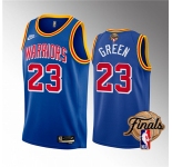 Men's Golden State Warriors #23 Draymond Green 2022 Royal NBA Finals Stitched Jersey