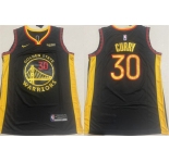 Men's Golden State Warriors #30 Stephen Curry Black Stitched Basketball Jersey