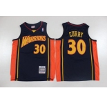Men's Golden State Warriors #30 Stephen Curry Nike Navy Mitchell & Ness Player jersey