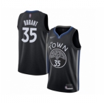 Men's Golden State Warriors #35 Kevin Durant Swingman Black Basketball Jersey 2019-20 City Edition
