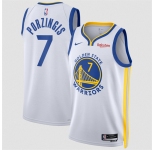 Men's Golden State Warriors #7 Kristaps Porzingis White 2026 Association Edition Swingman Stitched Basketball Jersey