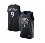 Men's Golden State Warriors #9 Andre Iguodala Swingman Black Basketball Jersey 2019-20 City Edition