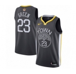 Men's Nike Golden State Warriors #23 Draymond Green Swingman Black Alternate 2018 NBA Finals Bound NBA Jersey - Statement Edition