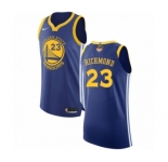 Men's Nike Golden State Warriors #23 Mitch Richmond Authentic Royal Blue Road 2018 NBA Finals Bound NBA Jersey - Icon Edition