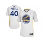 NBA Revolution 30 Golden State Warrlors #40 Harrison Barnes White Alternate Stitched Jerseys