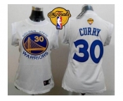 NBA Women Warriors #30 Stephen Curry White The Finals Patch Fashion Stitched Jerseys