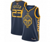 Women Golden State Warriors #23 Draymond Green Swingman Navy Blue Basketball 2019 Basketball Finals Bound Jersey - City Edition