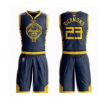 Women Golden State Warriors #23 Mitch Richmond Swingman Navy Blue Basketball Suit 2019 Basketball Finals Bound Jersey - City Edition