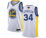 Women Golden State Warriors #34 Shaun Livingston Authentic White 2019 Basketball Finals Bound Basketball Jersey - Association Edition