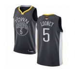 Women Golden State Warriors #5 Kevon Looney Swingman Black 2019 Basketball Finals Bound Basketball Jersey - Statement Edition