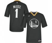 Women's Adidas Golden State Warriors #1 JaVale McGee Authentic Black Alternate NBA Jersey