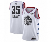 Women's Jordan Golden State Warriors #35 Kevin Durant Swingman White 2019 All-Star Game Basketball Jersey