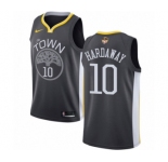 Women's Nike Golden State Warriors #10 Tim Hardaway Swingman Black Alternate 2018 NBA Finals Bound NBA Jersey - Statement Edition