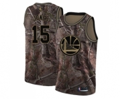 Women's Nike Golden State Warriors #15 Damian Jones Swingman Camo Realtree Collection NBA Jersey