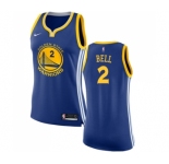 Women's Nike Golden State Warriors #2 Jordan Bell Swingman Royal Blue Road NBA Jersey - Icon Edition