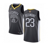 Women's Nike Golden State Warriors #23 Mitch Richmond Swingman Black Alternate 2018 NBA Finals Bound NBA Jersey - Statement Edition