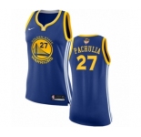 Women's Nike Golden State Warriors #27 Zaza Pachulia Authentic Royal Blue Road 2018 NBA Finals Bound NBA Jersey - Icon Edition