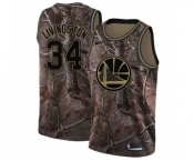 Women's Nike Golden State Warriors #34 Shaun Livingston Swingman Camo Realtree Collection NBA Jersey