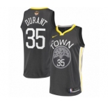 Women's Nike Golden State Warriors #35 Kevin Durant Swingman Black Alternate 2018 NBA Finals Bound NBA Jersey - Statement Edition