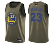 Youth Golden State Warriors #23 Mitch Richmond Swingman Green Salute to Service 2019 Basketball Finals Bound Basketball Jersey