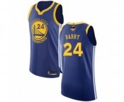 Youth Golden State Warriors #24 Rick Barry Authentic Royal Blue 2019 Basketball Finals Bound Basketball Jersey - Icon Edition