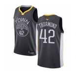 Youth Golden State Warriors #42 Nate Thurmond Swingman Black 2019 Basketball Finals Bound Basketball Jersey - Statement Edition