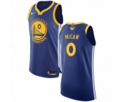Youth Nike Golden State Warriors #0 Patrick McCaw Authentic Royal Blue Road 2018 NBA Finals Bound NBA Jersey - Icon Edition