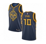 Youth Nike Golden State Warriors #10 Jacob Evans Swingman Navy Blue NBA Jersey - City Edition