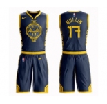 Youth Nike Golden State Warriors #17 Chris Mullin Swingman Navy Blue NBA Suit Jersey - City Edition