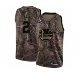 Youth Nike Golden State Warriors #2 Jordan Bell Swingman Camo Realtree Collection NBA Jersey