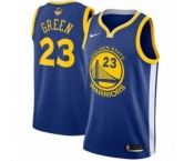Youth Nike Golden State Warriors #23 Draymond Green Swingman Royal Blue Road 2018 NBA Finals Bound NBA Jersey - Icon Edition