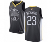 Youth Nike Golden State Warriors #23 Mitch Richmond Swingman Black Alternate 2018 NBA Finals Bound NBA Jersey - Statement Edition