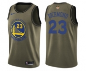 Youth Nike Golden State Warriors #23 Mitch Richmond Swingman Green Salute to Service 2018 NBA Finals Bound NBA Jersey